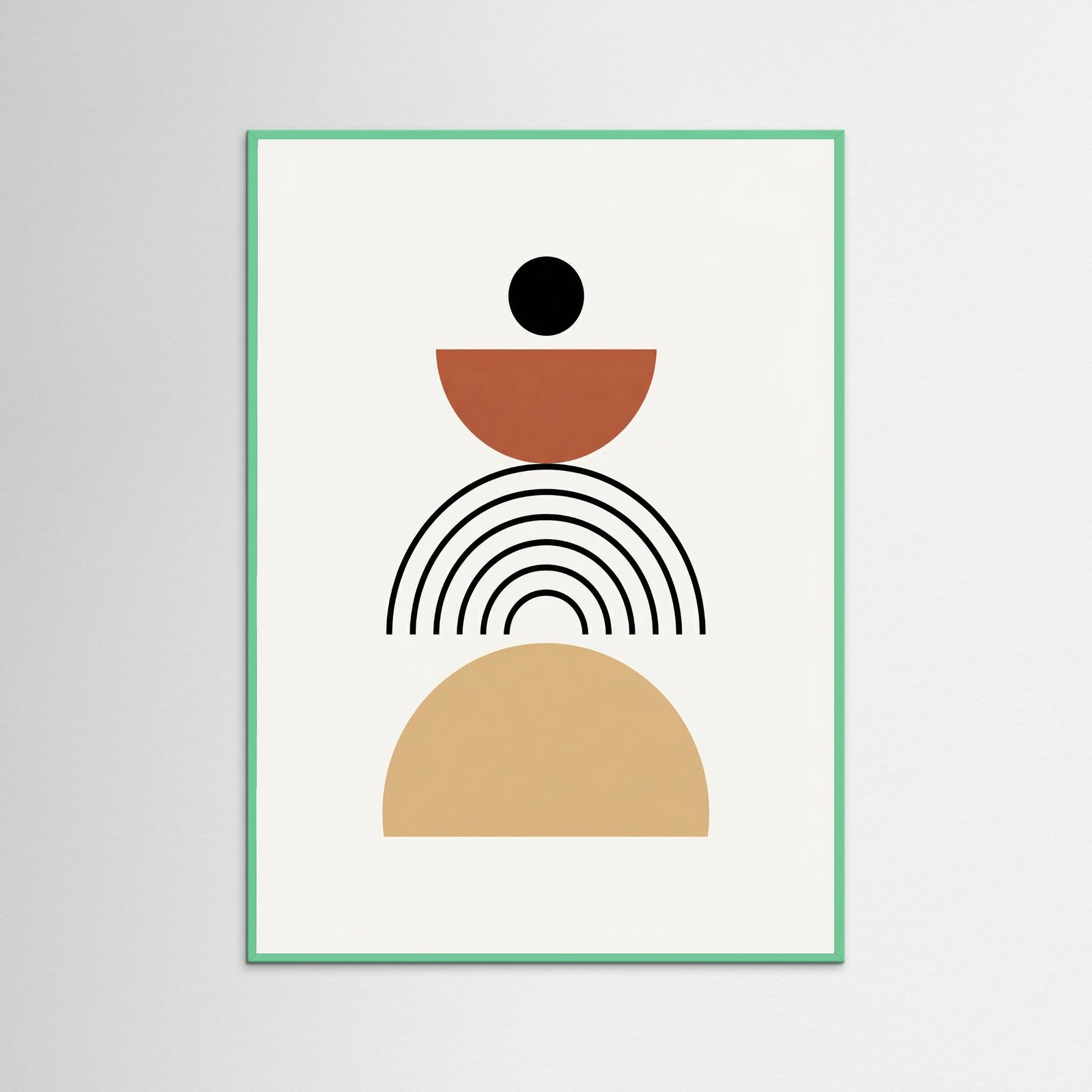 Mint Wood Abstract Arches