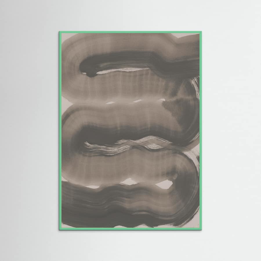 Abstract Brush Strokes 163X Poster – Poster und Kunstdruck