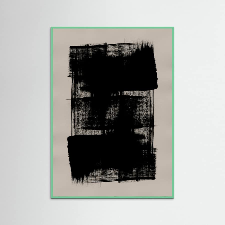 Abstract Brush Strokes 180Y Poster – Poster und Kunstdruck
