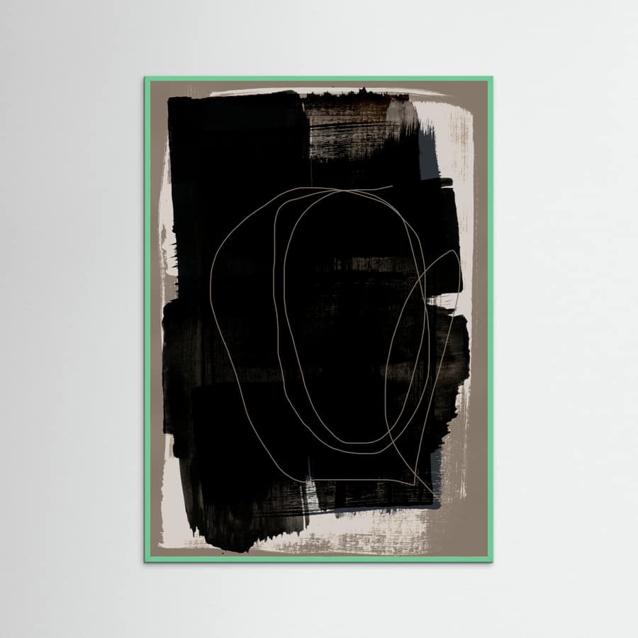 Abstract Brush Strokes 180Z Poster – Poster und Kunstdruck