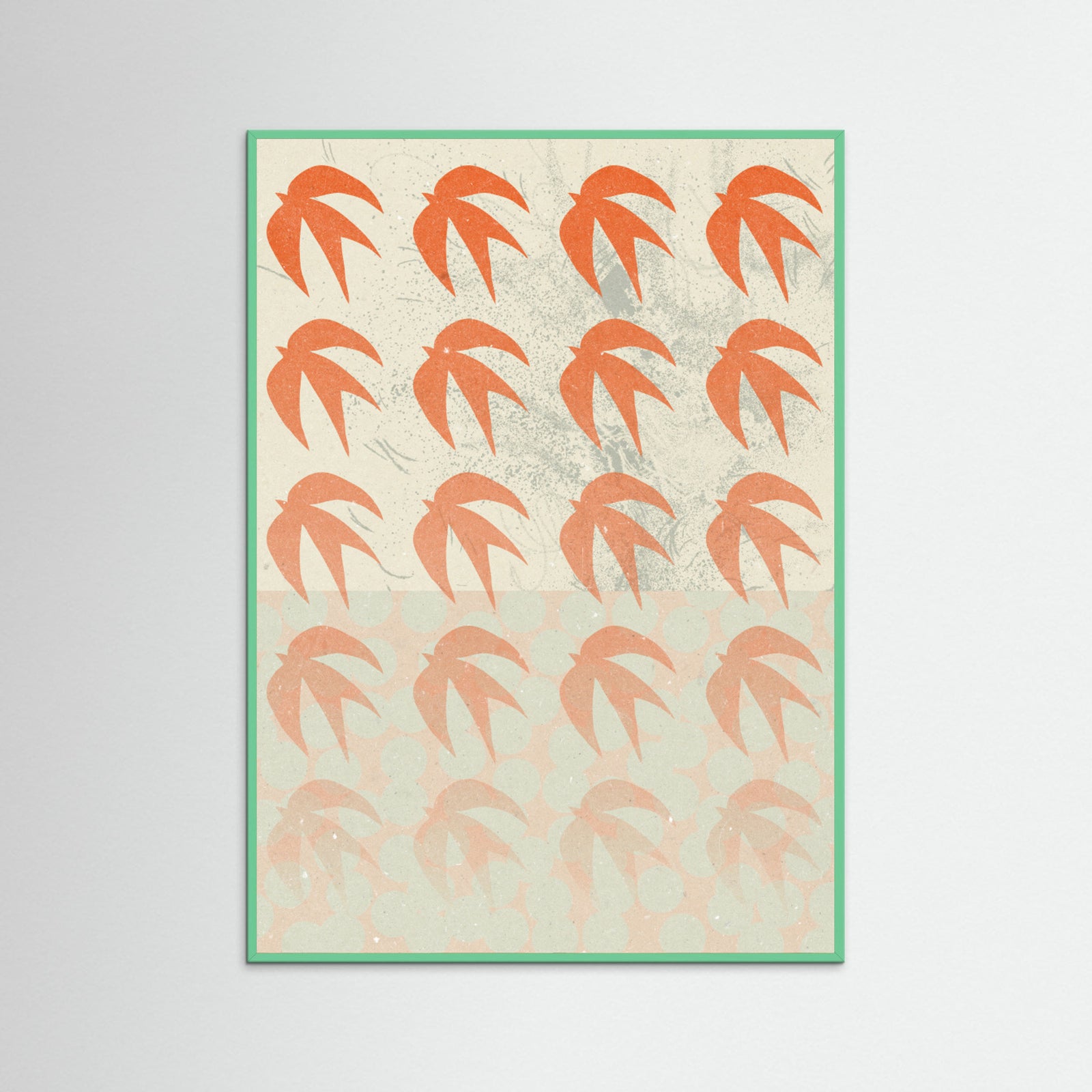 Mint Wood Abstract Composition 1 Poster