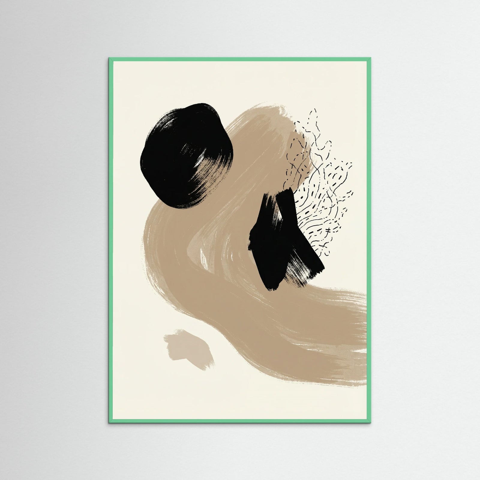 Mint Wood Abstract Contrast