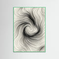 Mint Wood Abstract Currents