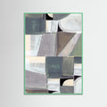 Mint Wood Abstract Desaturate No1 Poster