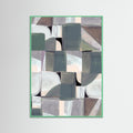 Mint Wood Abstract Desaturate No3 Poster