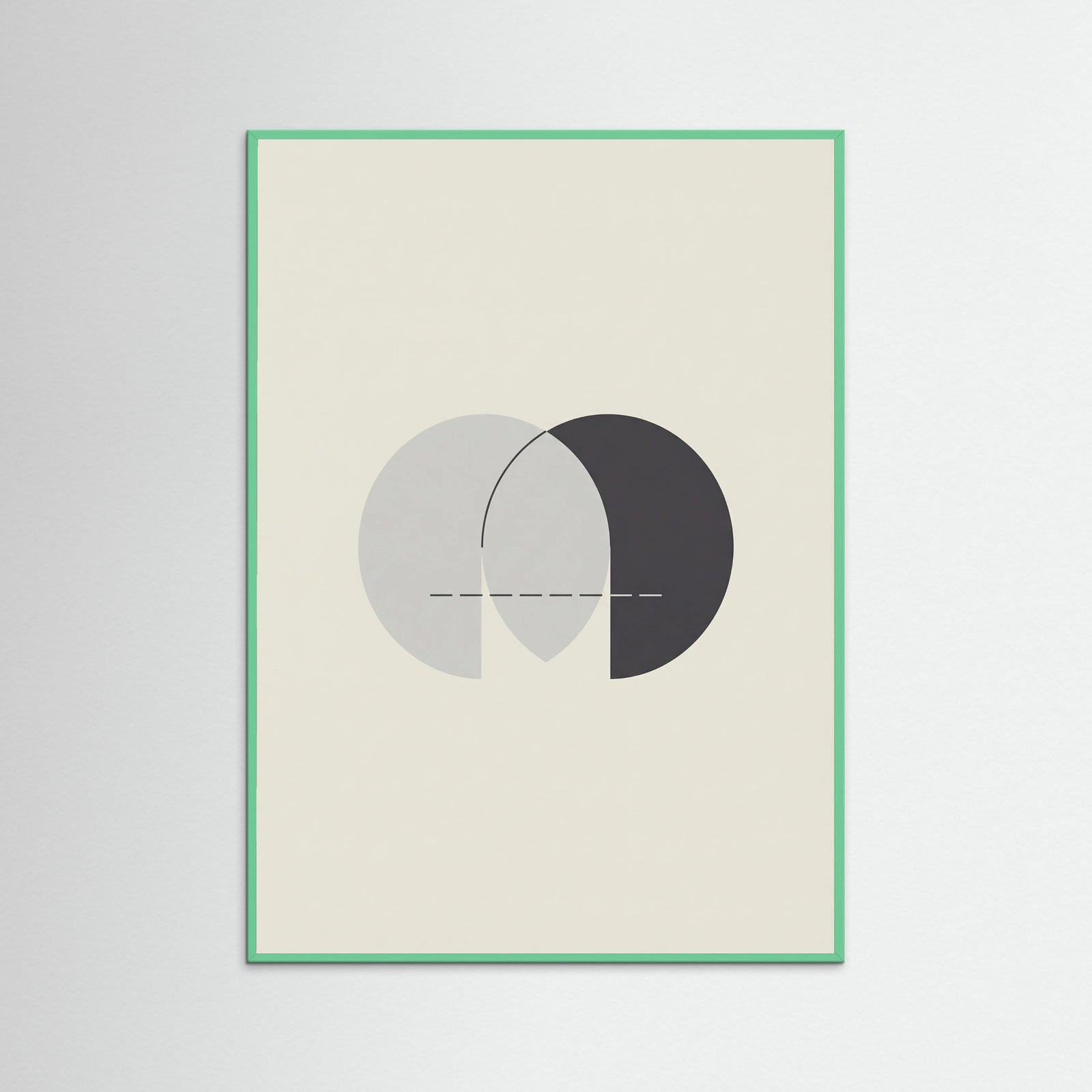 Mint Wood Abstract Dual Forms