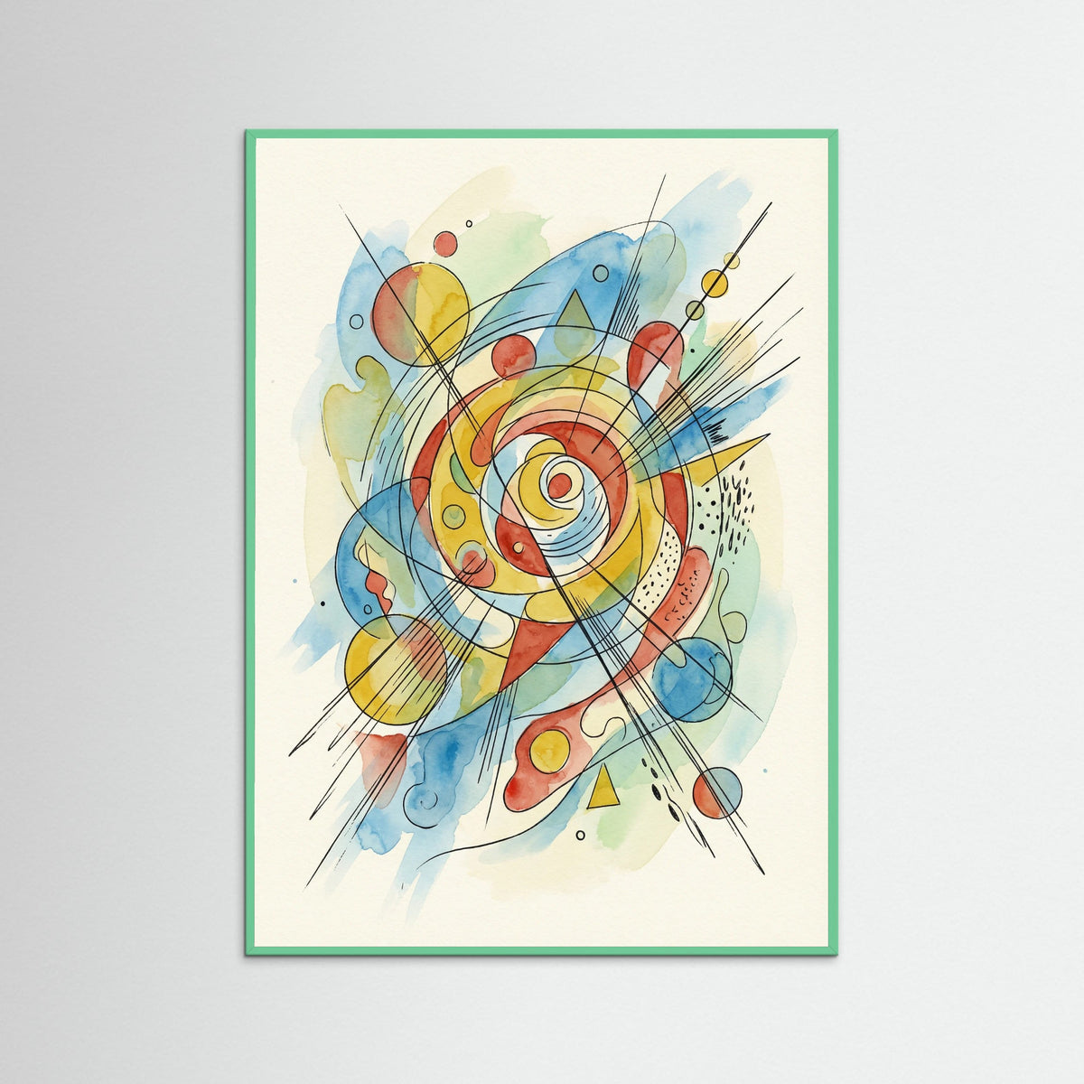 Mint Wood Abstract Dynamics