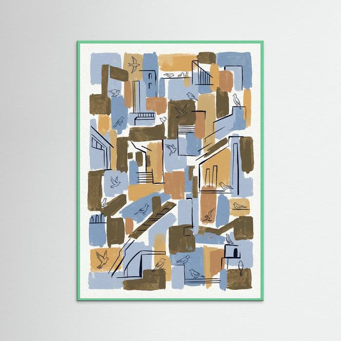 Mint Wood Abstract Encounters