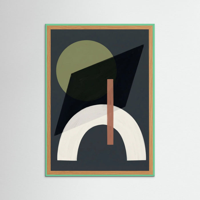 Mint Wood Abstract Equilibrium