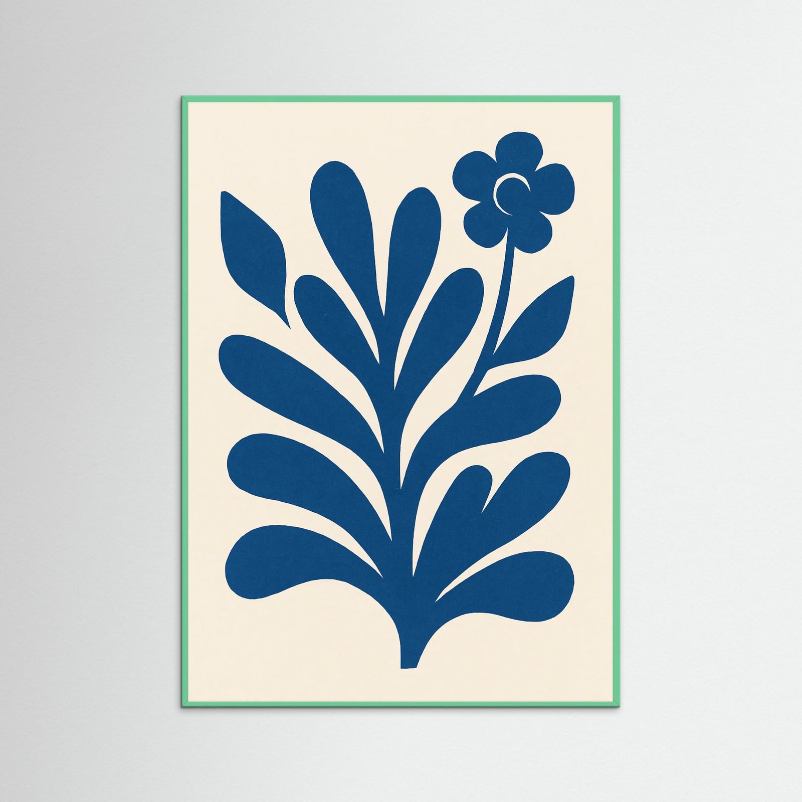 Mint Wood Abstract Figure Form