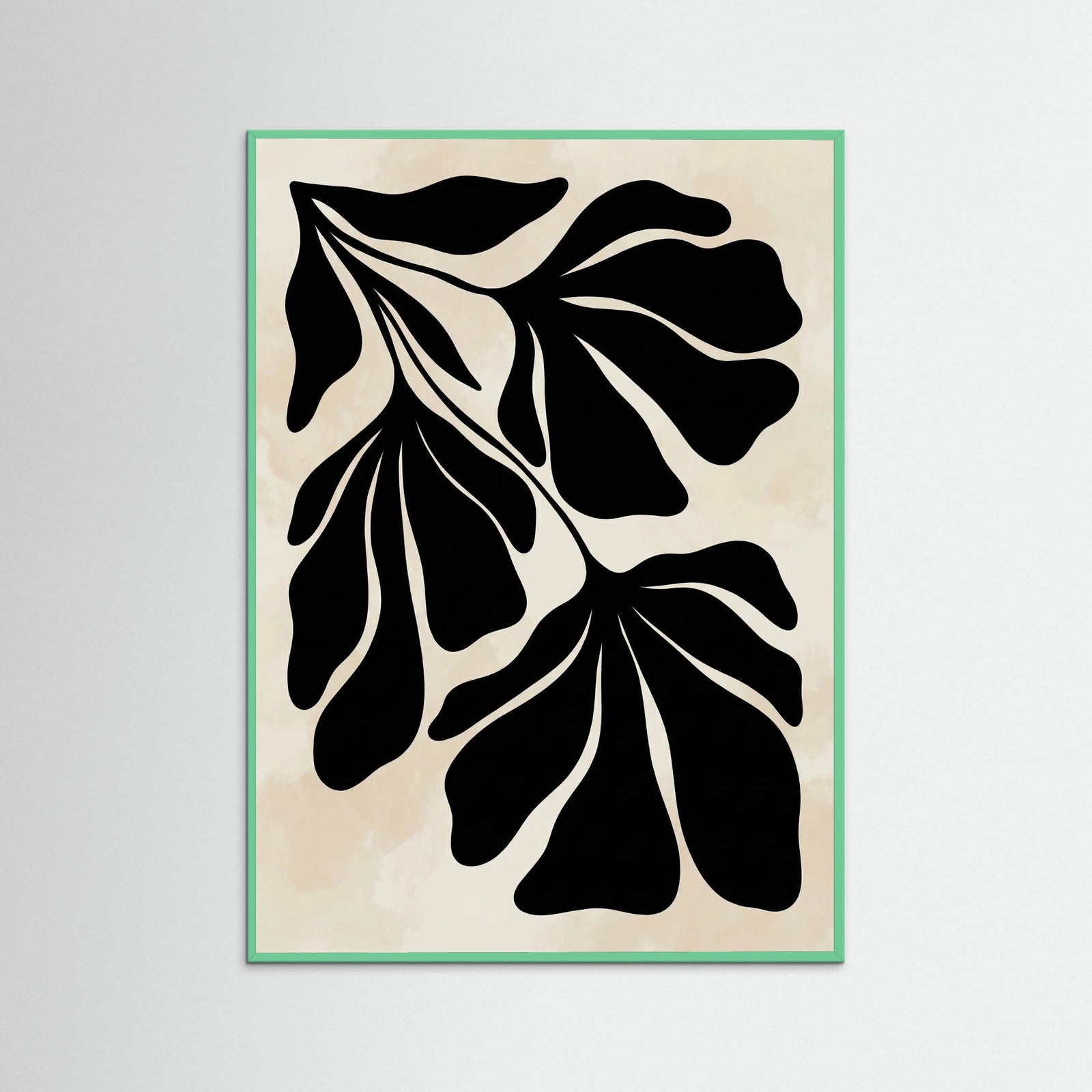 Mint Wood Abstract Flora