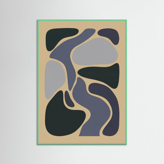 Mint Wood Abstract Foliage Study