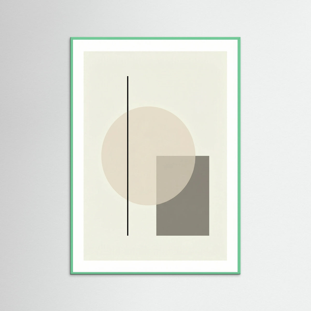 Mint Wood Abstract Forms