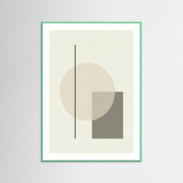 Mint Wood Abstract Forms