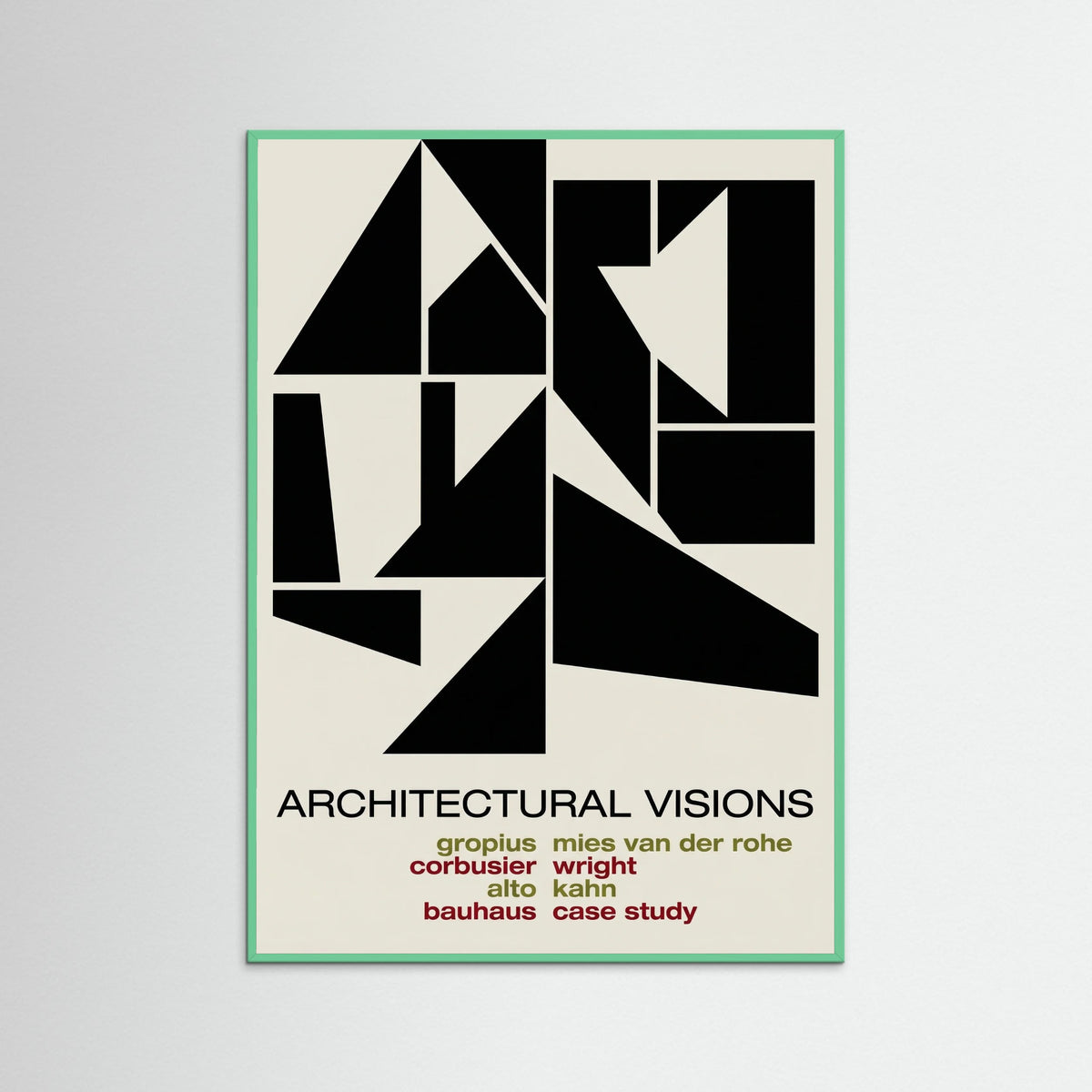 Mint Wood Abstract Graphic Exhibition