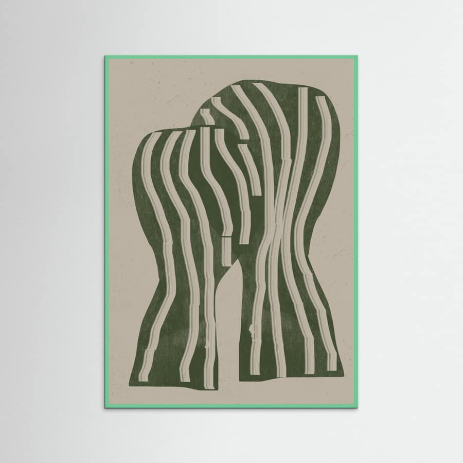 Abstract Kiss Poster – plakat og kunsttryk