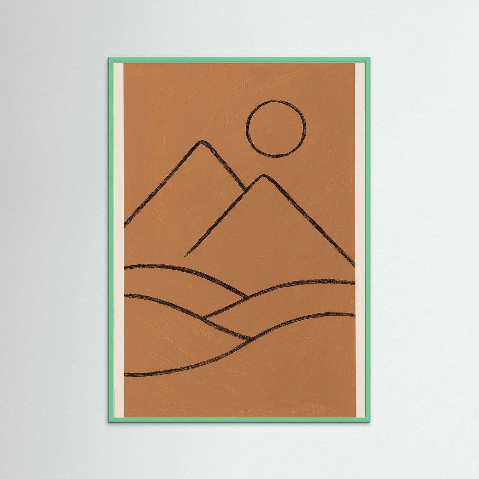Mint Wood Abstract Seated Figure