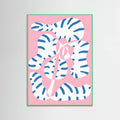 Plakat Abstract Shapes Flower Tiger print – plakat i druk artystyczny