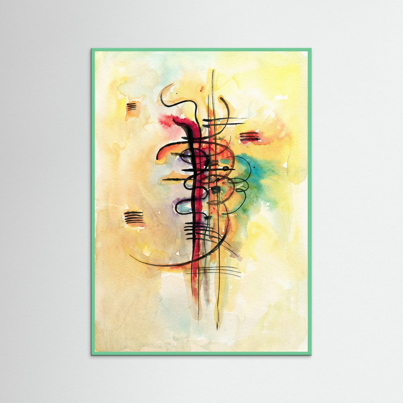 Mint Wood Abstract Vibrations