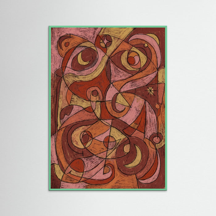 Mint Wood Abstracted Figure Study