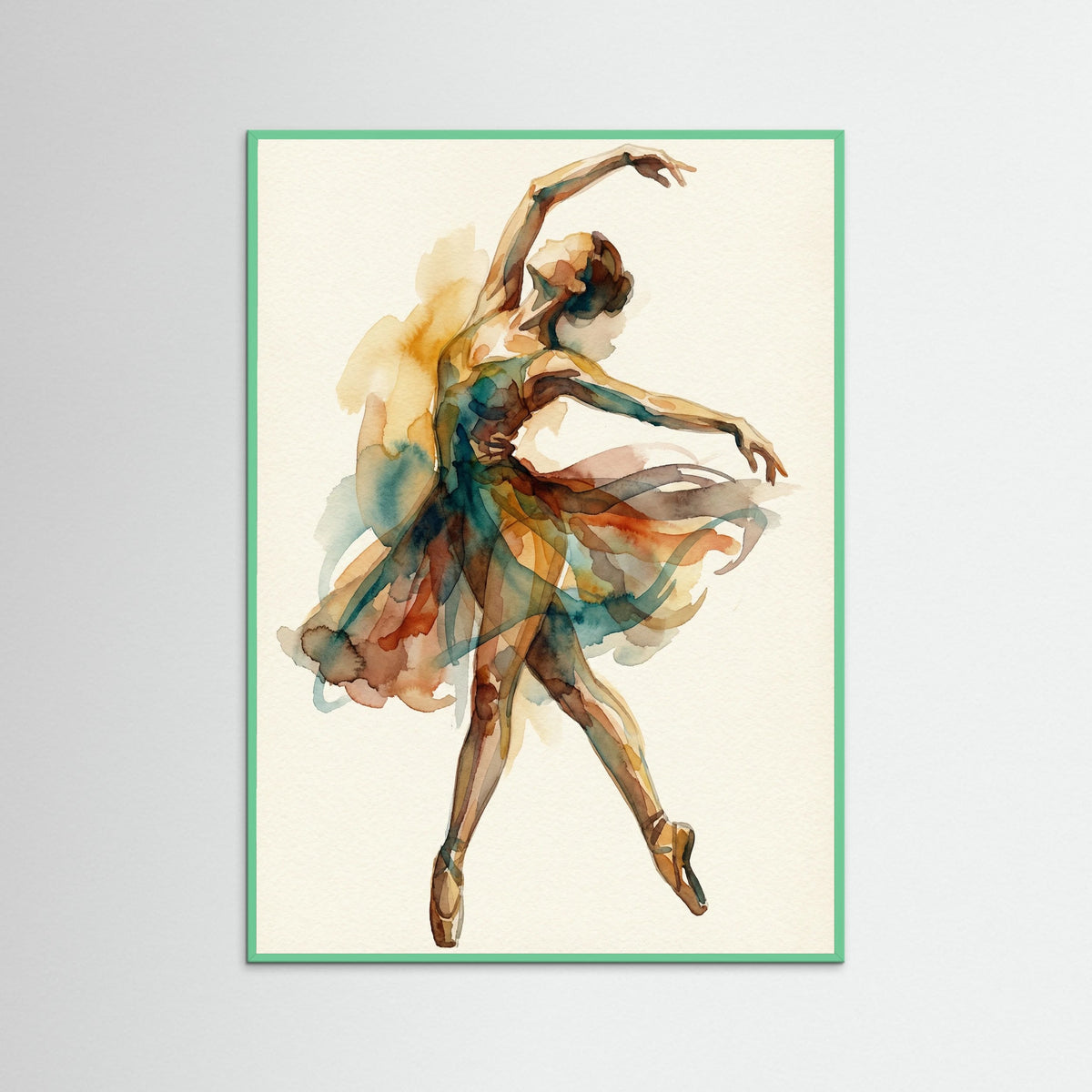 Mint Wood Abstracted Form