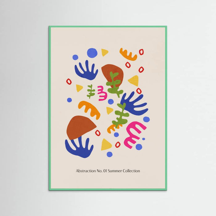 Mint Wood Abstraction Summer Collection Poster