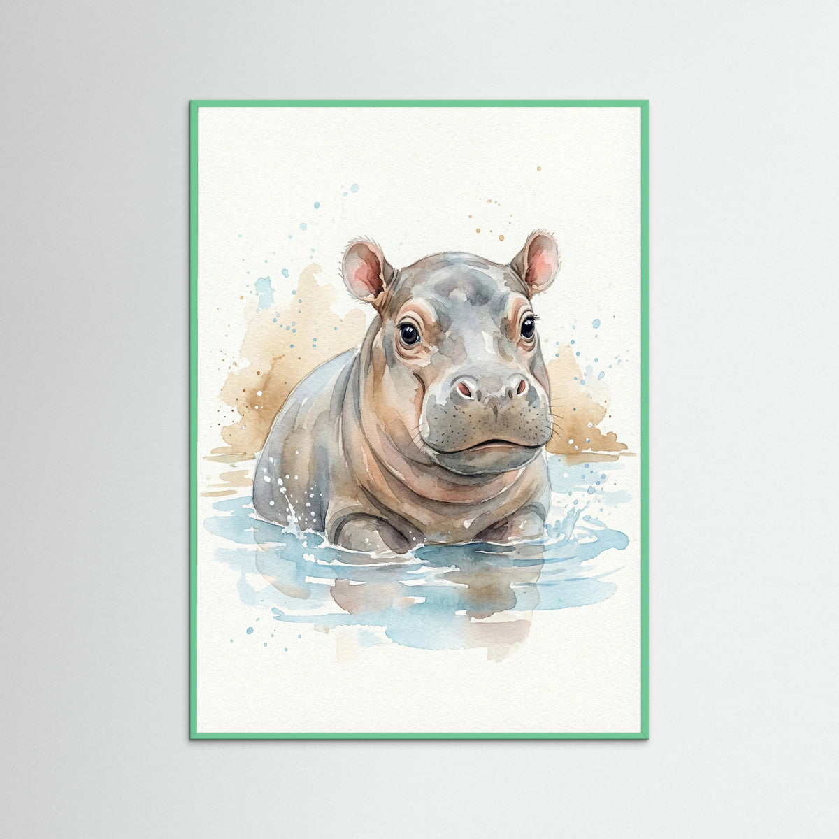 Mint Wood Adorable Safari Babies