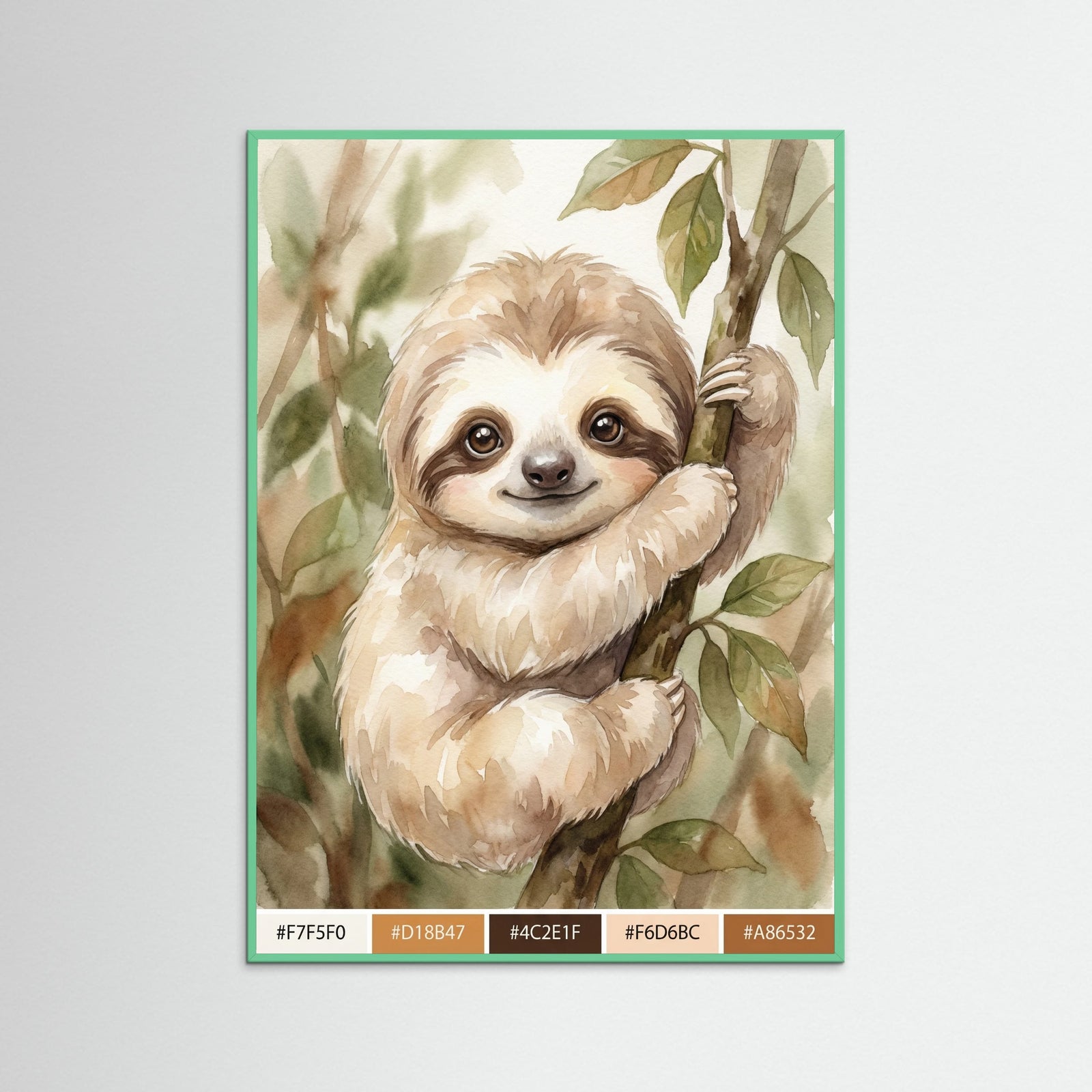 Mint Wood Adorable Tiger Cub