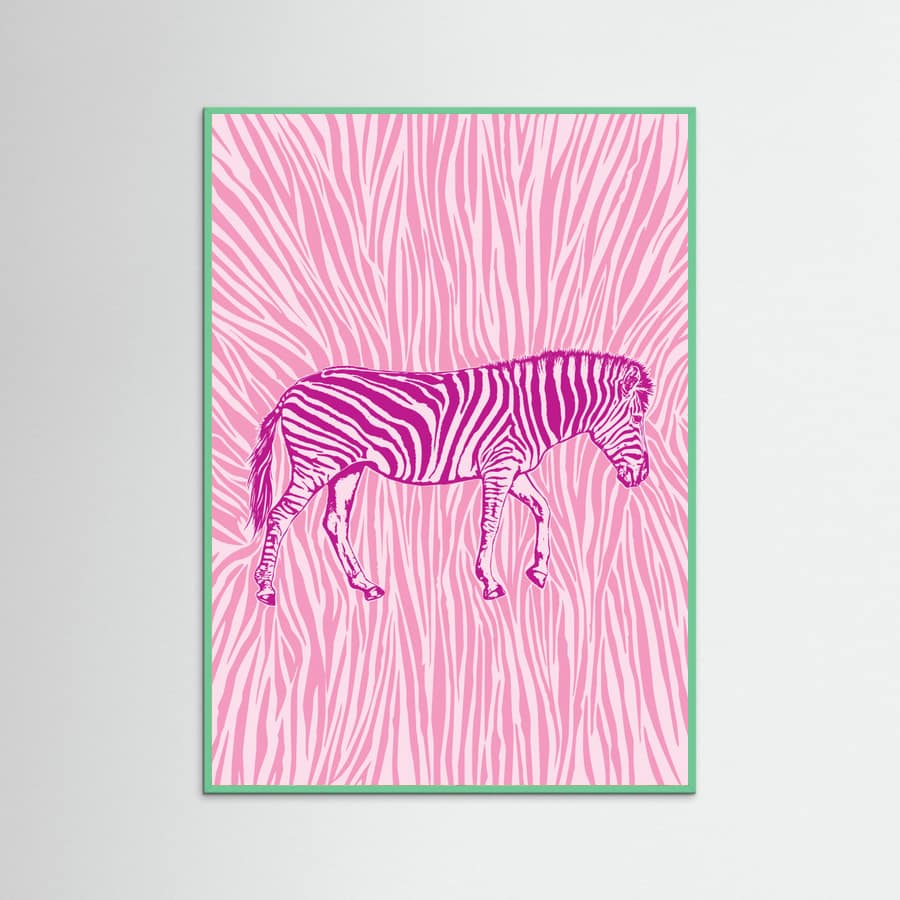 Poster African Zebra striking camouflage – poster e stampa artistica