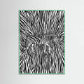 African Zebra striped camouflage -juliste – juliste ja taidepainatus