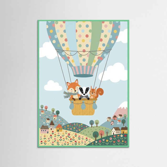 Mint Wood Animal Adventure Train