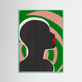 Anonymous Portrait In Green Spiral Poster – poster and art print