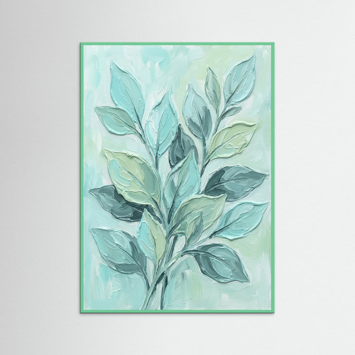 Mint Wood Aqua Bloom