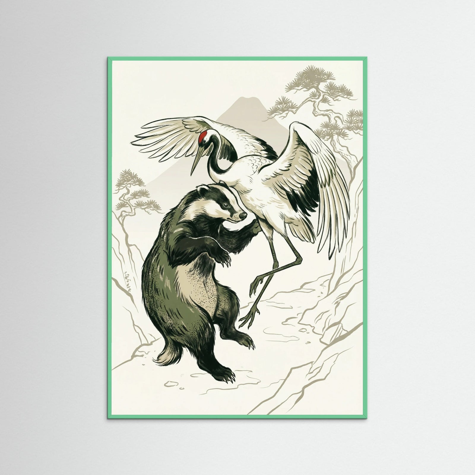 Mint Wood Aquatic Wrestle