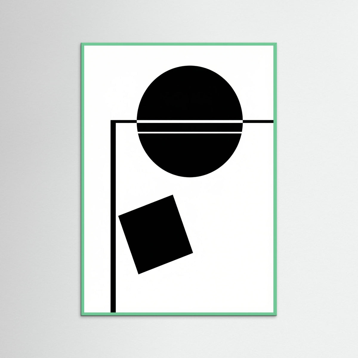 Mint Wood Art Print Beige