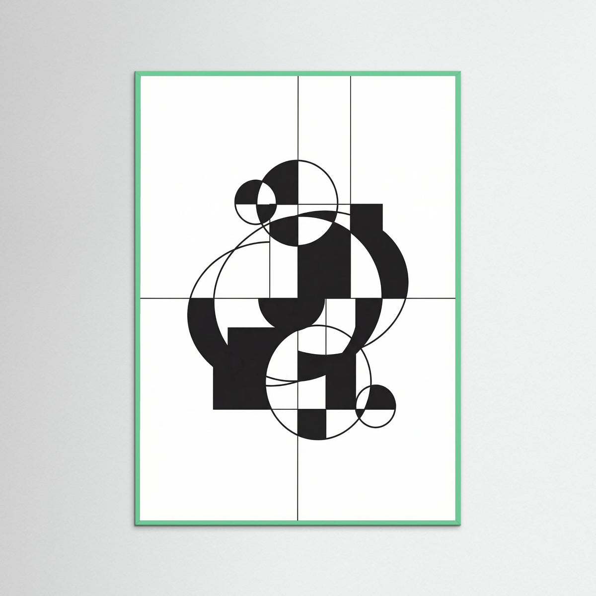 Mint Wood Art Print Beige