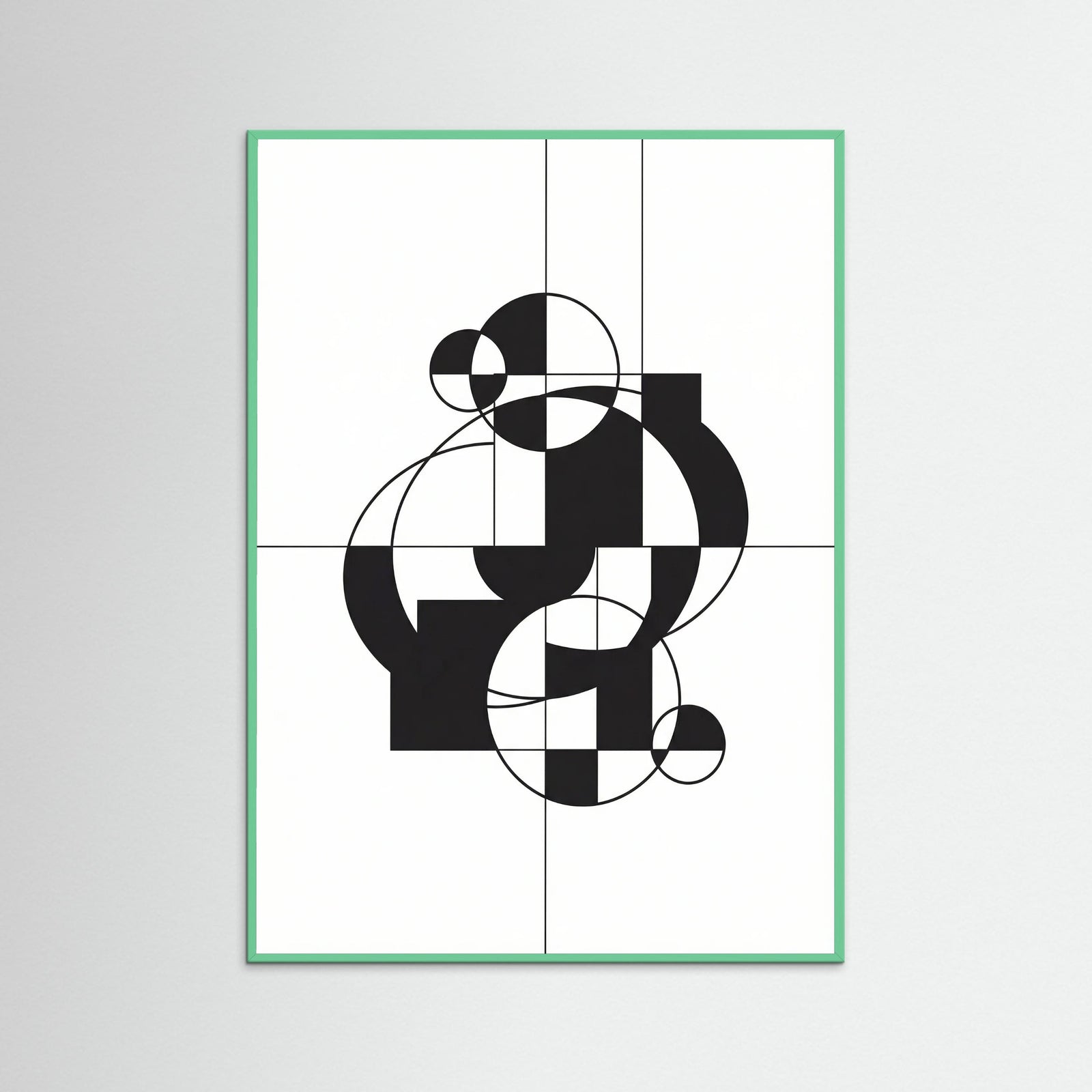 Mint Wood Art Print Beige