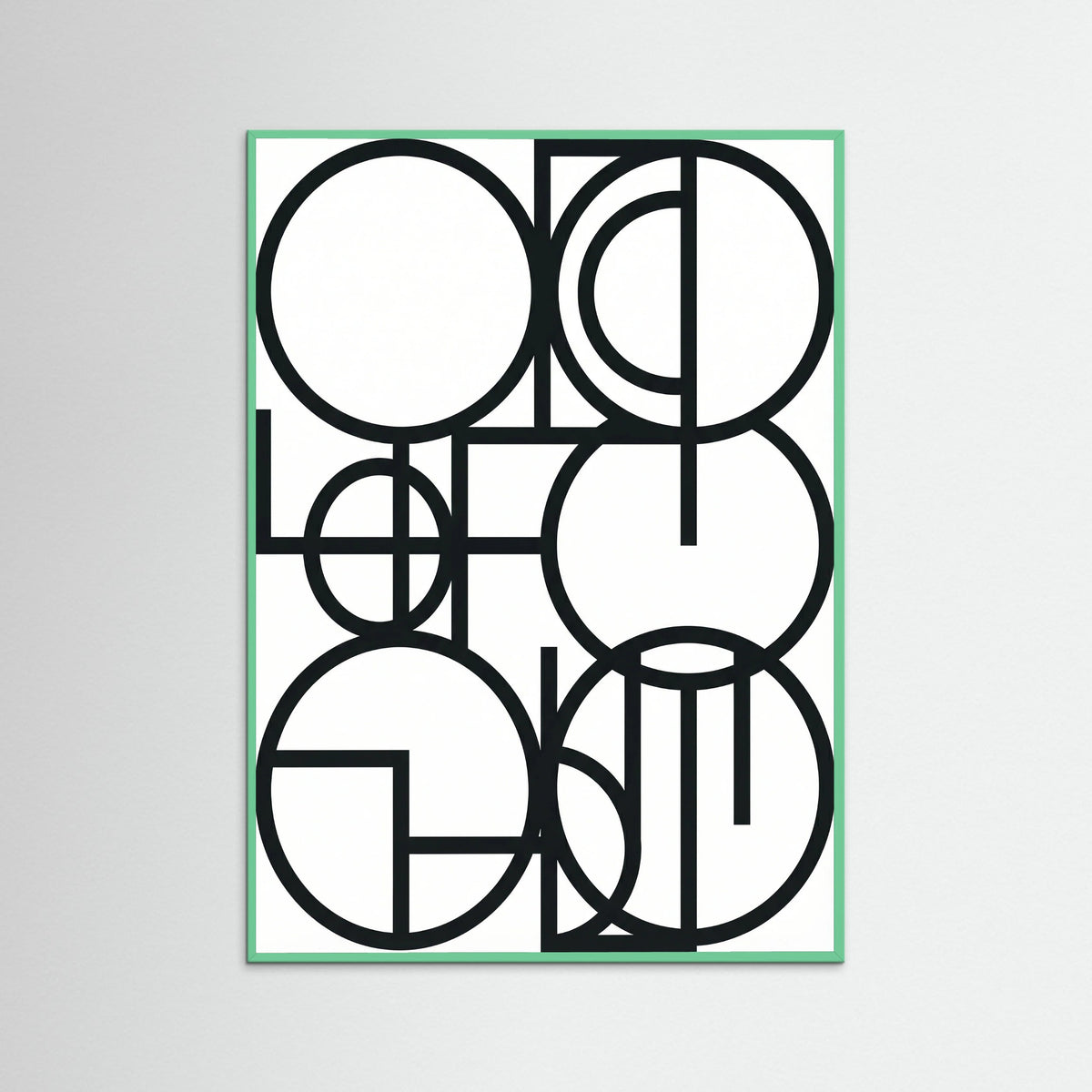 Mint Wood Art Print Beige