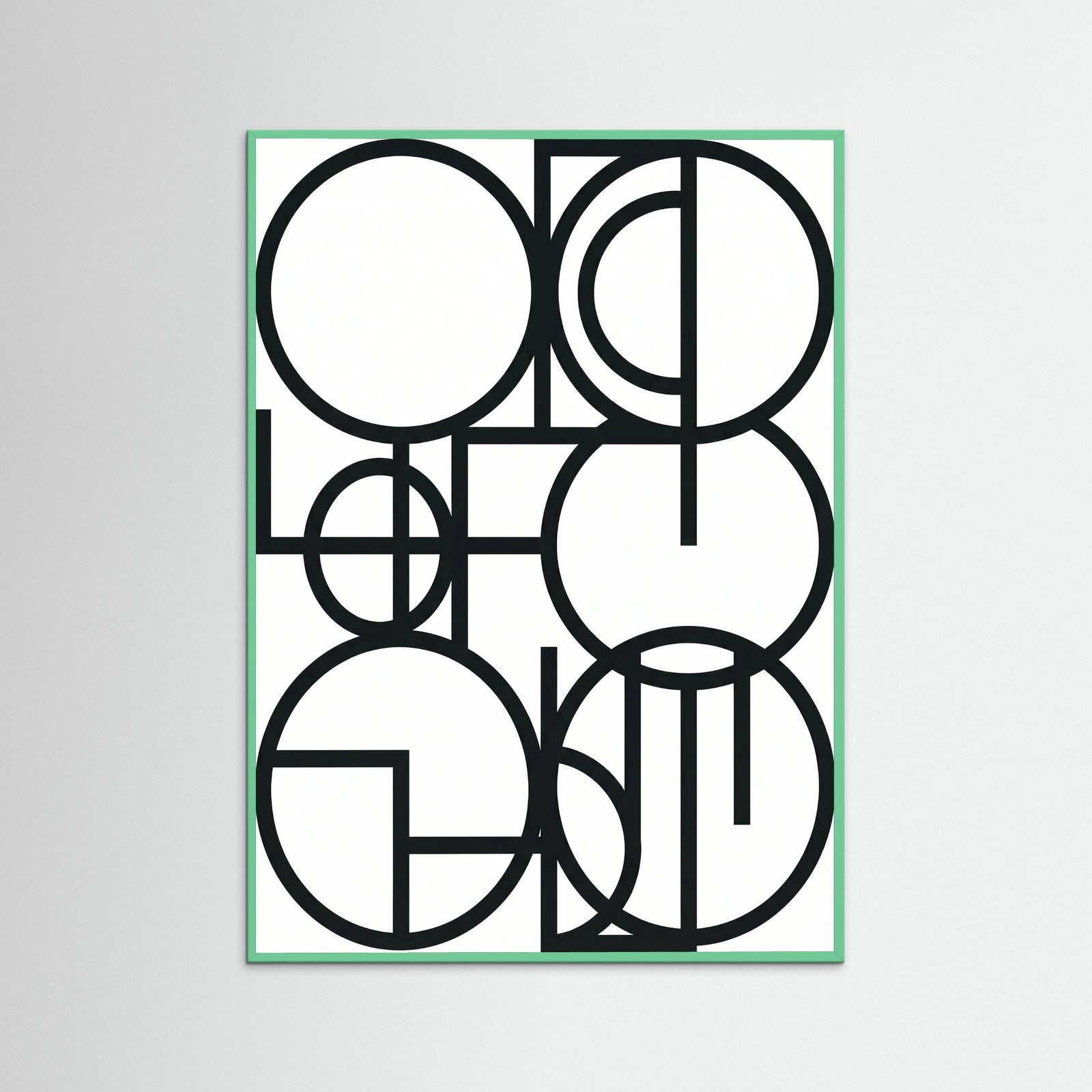 Mint Wood Art Print Beige