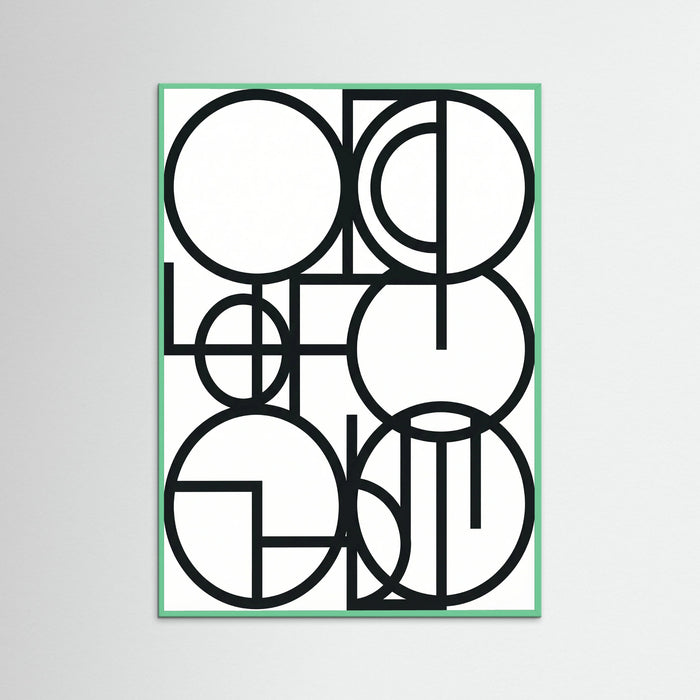 Mint Wood Art Print Beige