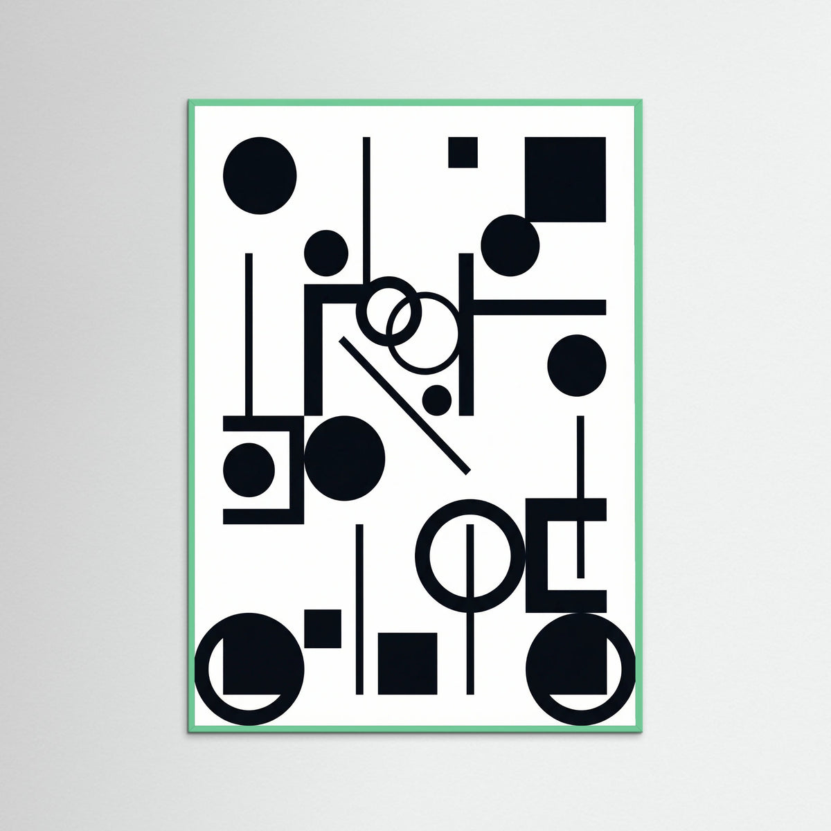 Mint Wood Art Print Beige