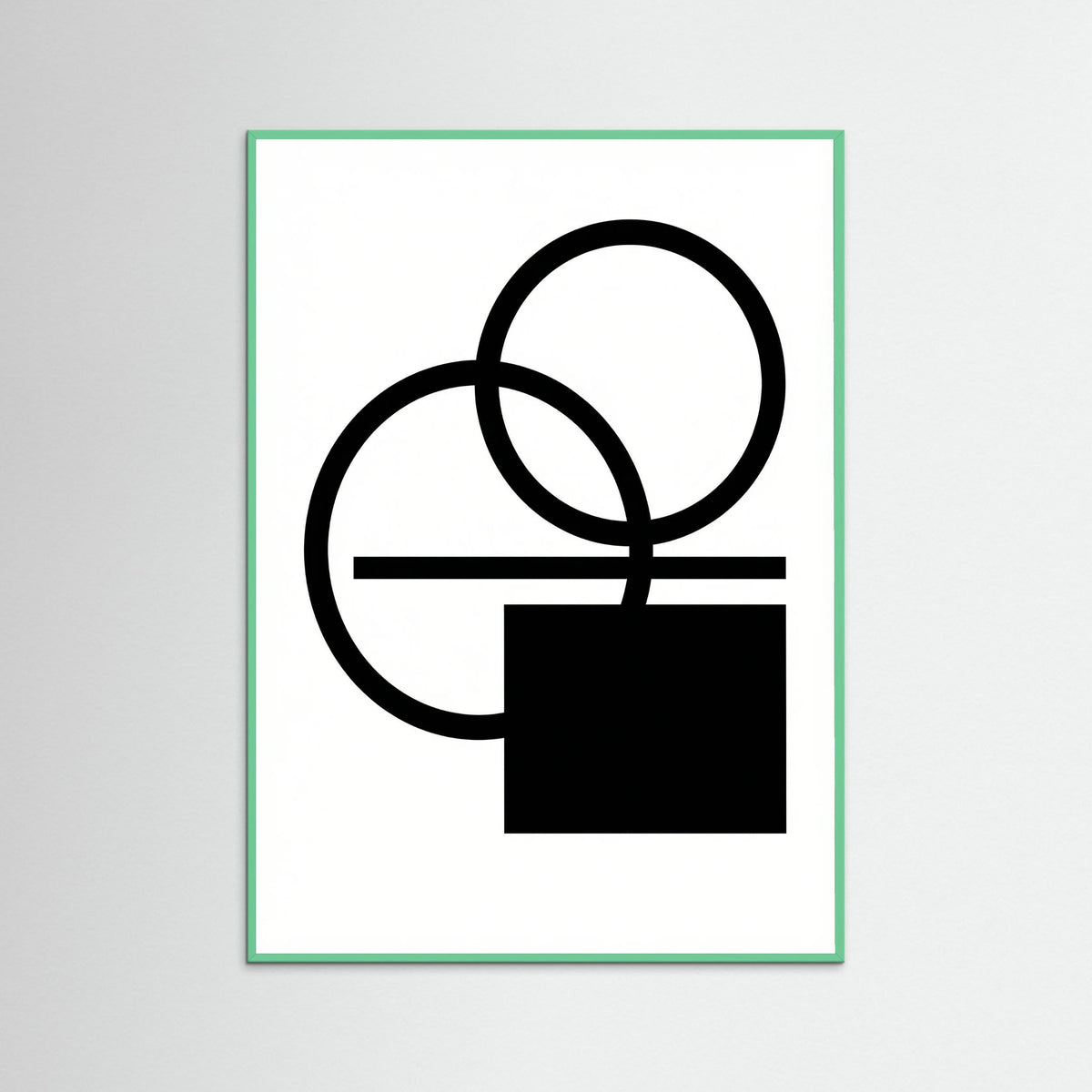 Mint Wood Art Print Beige