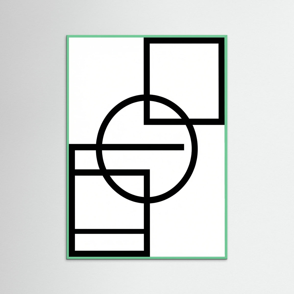 Mint Wood Art Print Beige