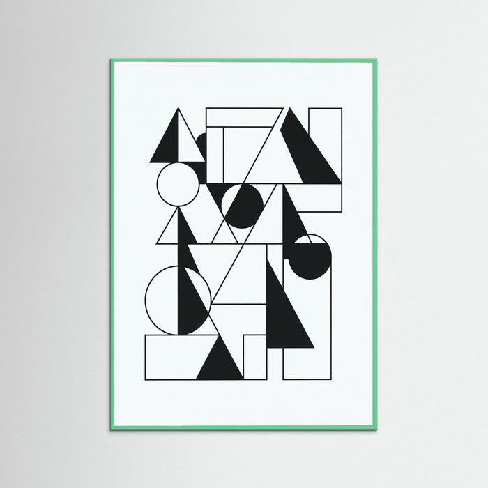 Mint Wood Art Print Beige