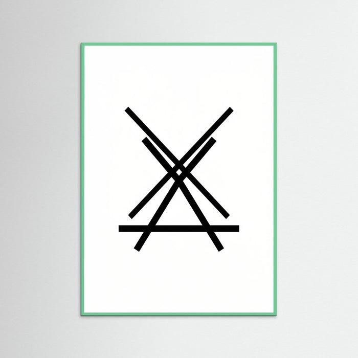 Mint Wood Art Print Beige