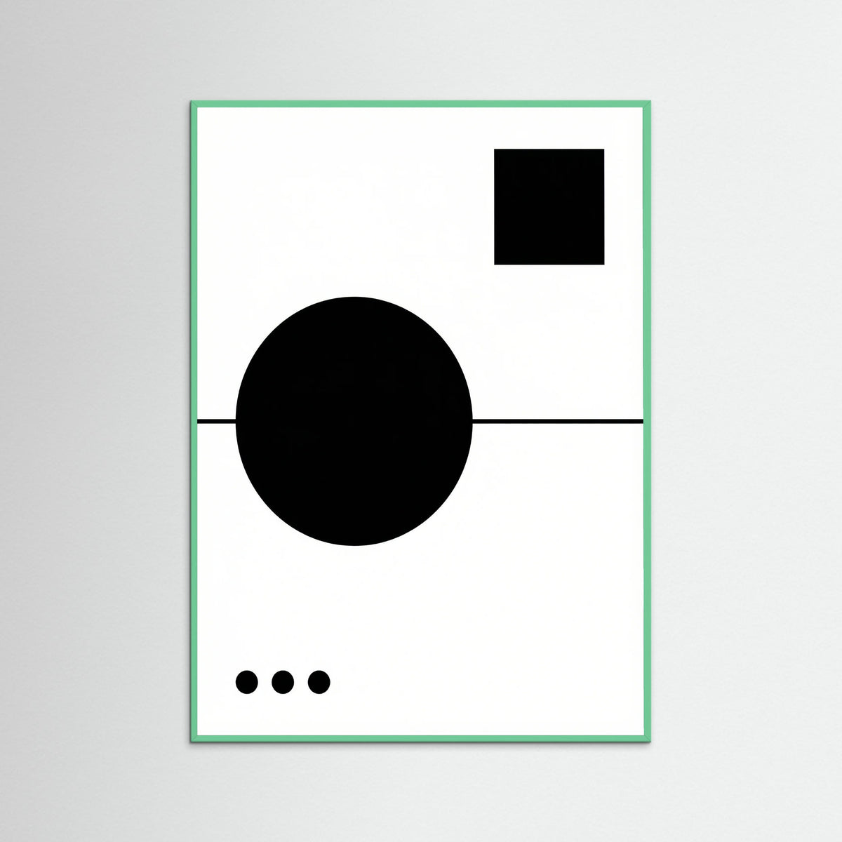 Mint Wood Art Print Beige