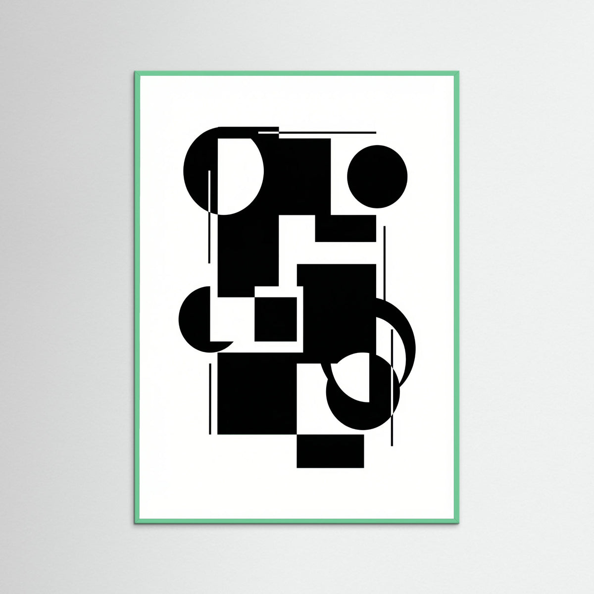 Mint Wood Art Print Beige