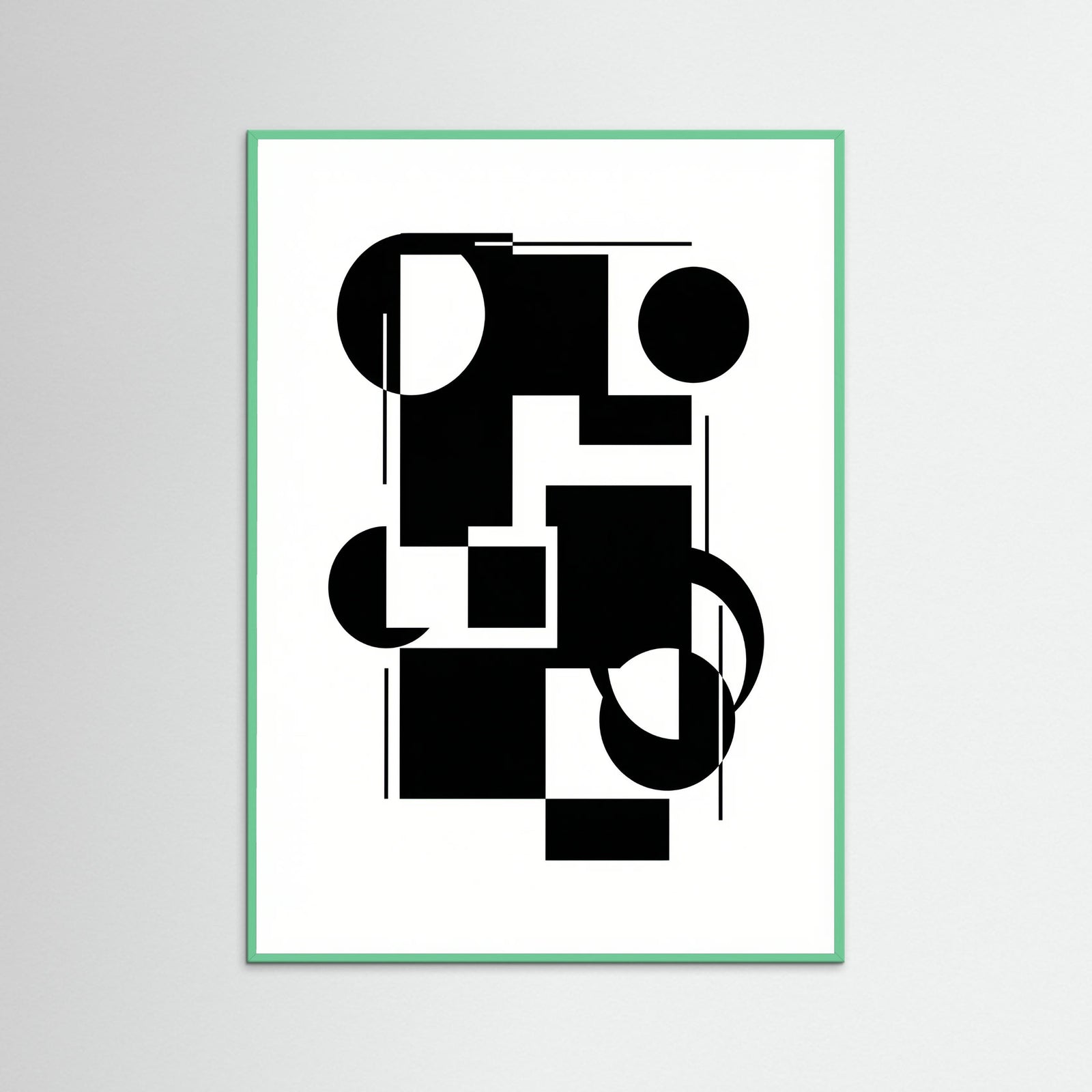 Mint Wood Art Print Beige