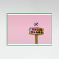 Poster Atomic Pink Starburst Vintage Sign – poster e stampa artistica