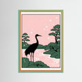 Mint Wood Avian Pink Sky